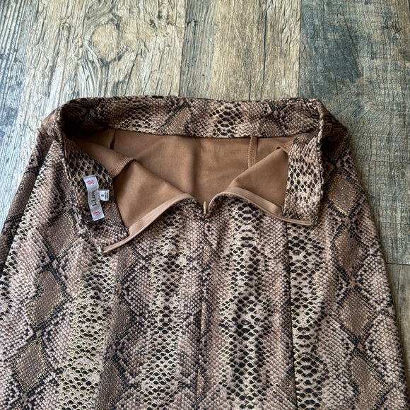 Snake skin pattern pencil skirt - Picture 5 of 5